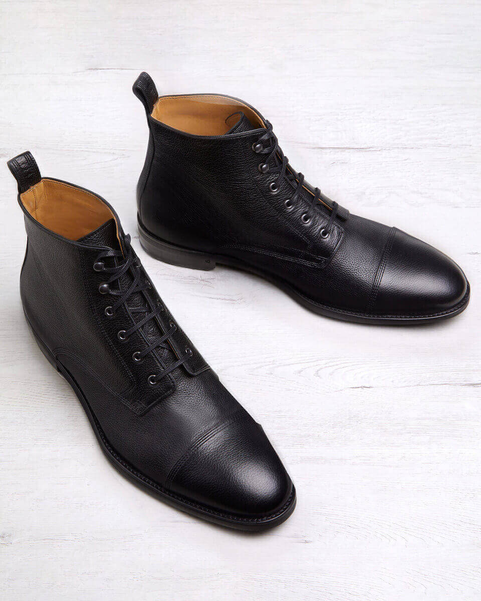 Bottes Daniel En Daim Noir - Taille 39 (UK 6), Talons Mi-hauteur, Occasion Style Bootie