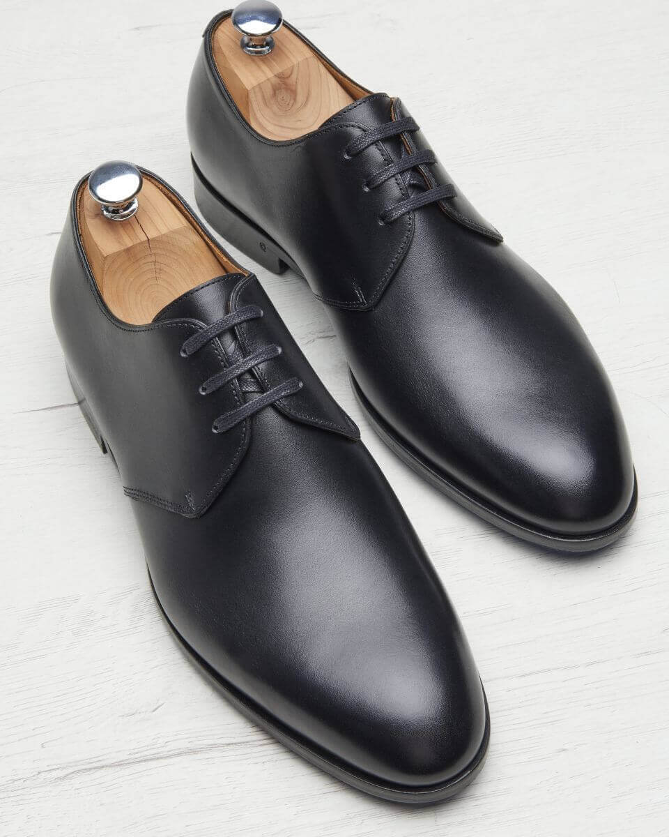 A.P.C. Men\'s BAPTISTE DERBY SHOE EU Size 41 Men Black Leather Derby Shoes | Derby Shoes | In Corio main image 3