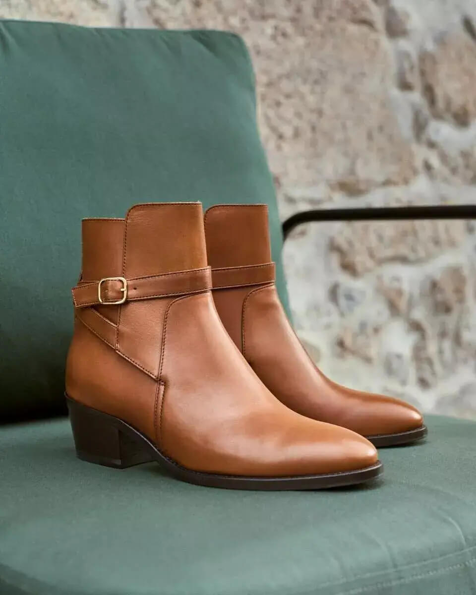 Bottes Jodhpur Crockett & Jones Taille 40 - Cuir Marron, Occasion, Pointure UK 7 / US 9