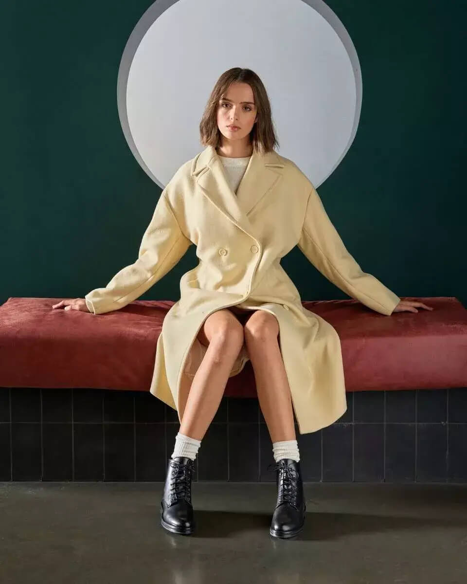 Bottines Femme à Lacets Imperméables – Talon Bas, Fermeture Éclair Latérale, Semelle Antidérapante, Confort Quotidien, Noir