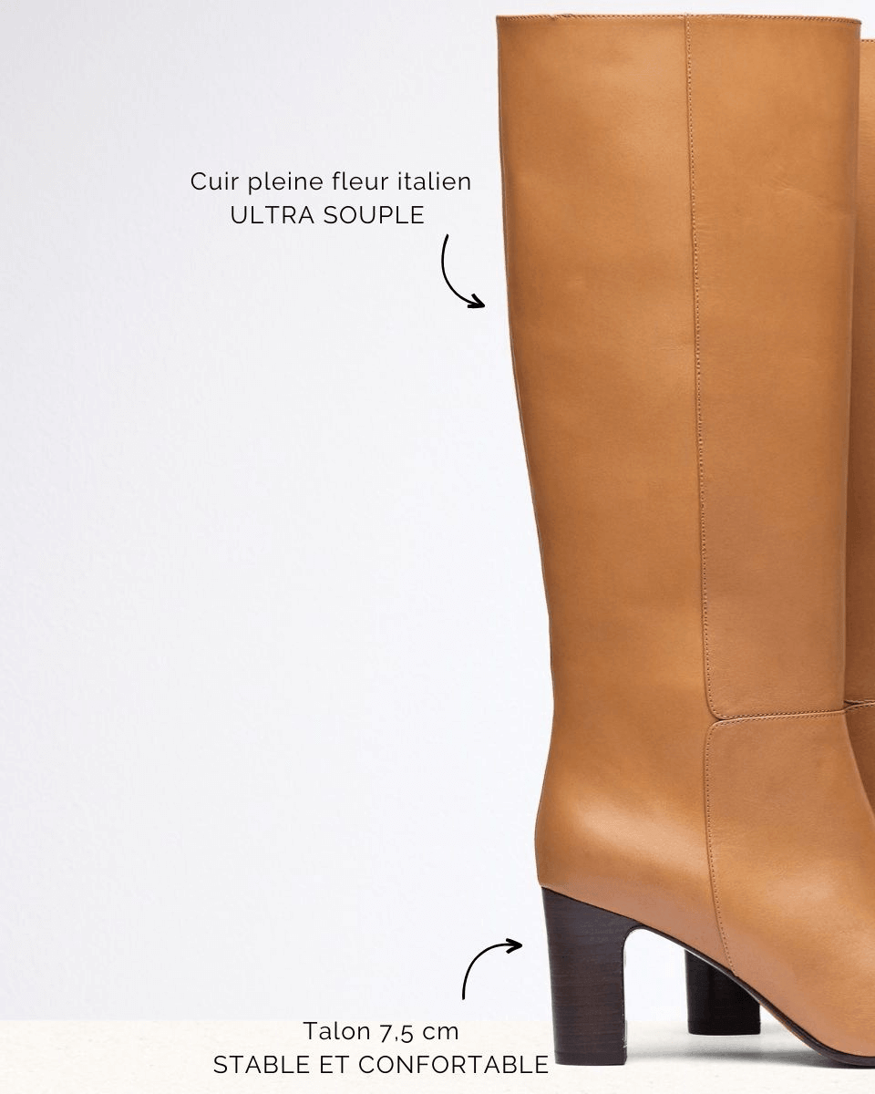 Bottes De Pluie Femme Marron Italie Taille 36 - Tige Textile Souple, Semelle Caoutchouc, Neuf Sans Boîte
