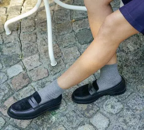 Mocassins en cuir femme In Corio