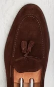 Brown suede