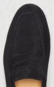 Black suede