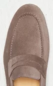 Taupe suede