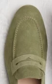 Pale aqua suede