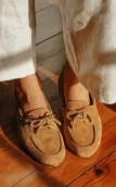 Camel suede