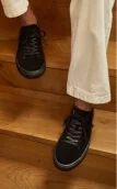 Black suede