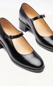 Cuir vernis noir