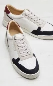 Daim bleu / bordeaux