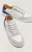 Daim bleu / bordeaux