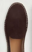 Brown suede