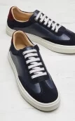 Daim bleu / bordeaux